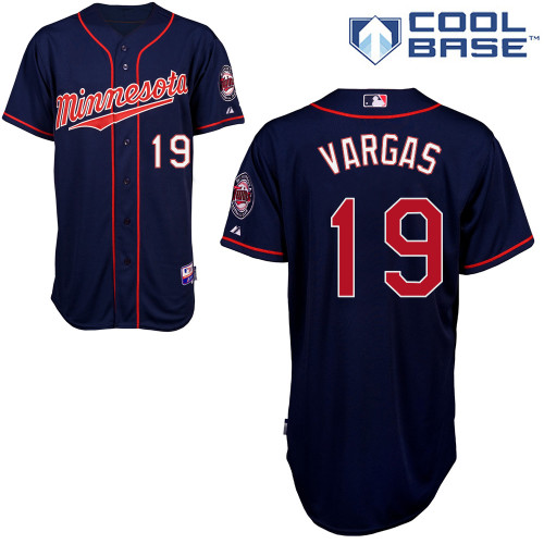 Kennys Vargas #19 Youth Baseball Jersey-Minnesota Twins Authentic 2014 ALL Star Alternate Navy Cool Base MLB Jersey
